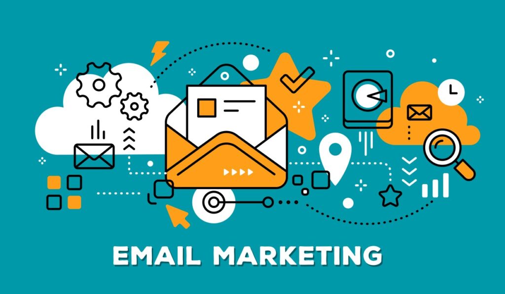 Top 5 Benefits of Email Marketing for Your Next Campaign' showcasing the advantages of using email marketing for successful campaigns